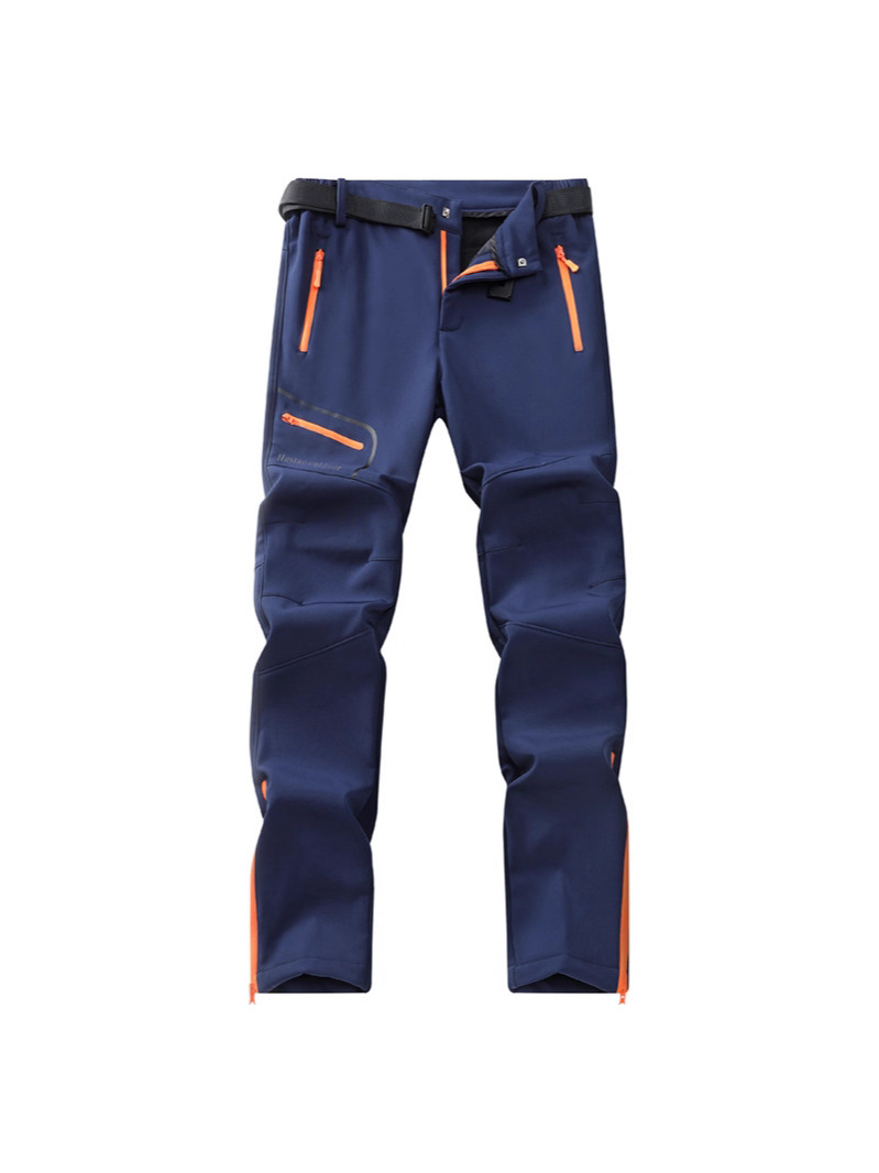 Pantalones de esquí impermeables al aire libre de lana europea transfronterizos con pantalones de esquí impermeables para hombres y pantalones de secado rápido para parejas impermeables para mujeres
