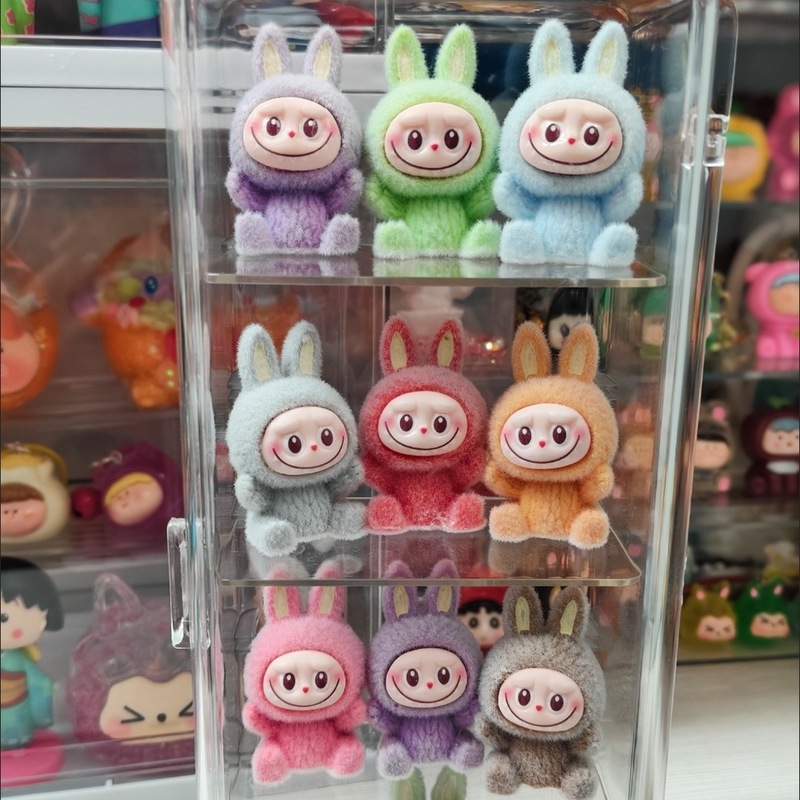 Labubu かわいいブラインドボックス labubu 漫画ハンドオフィスデスクトップワークステーションミニカーマカロン装飾品|undefined