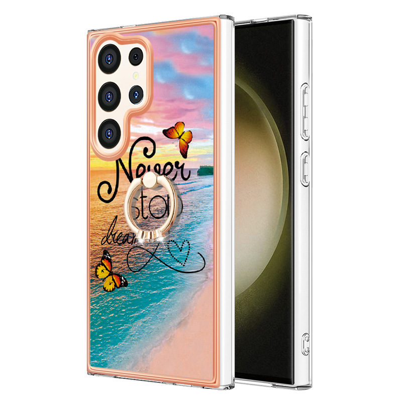 Ring buckle for Samsung S25/S23/S24 mobile phone case A55/A15/A26 protective cover Imd A56 cross-border