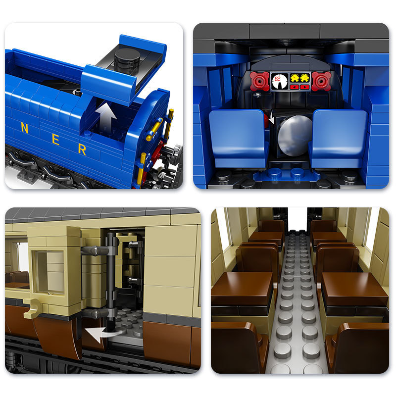 Modelo de ensamblaje de la unidad mecánica de alta dificultad de la locomotora de vapor del tren Yuxing Wang12006 Wild Duck