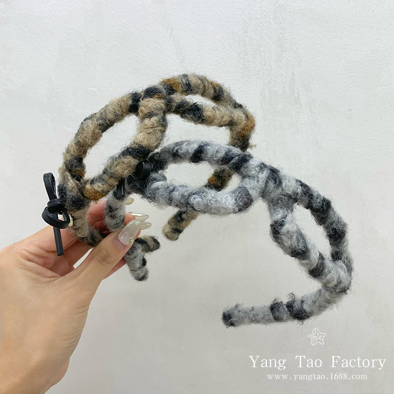 Corea del Sur Dongdaemun nuevo patrón de leopardo envuelto gafas de cabello en el diseño de estilo estilo de cabello de cabello joyas de cabello