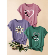 R 16136 Love crew neck top ����Բ�����¿羳����ͨ