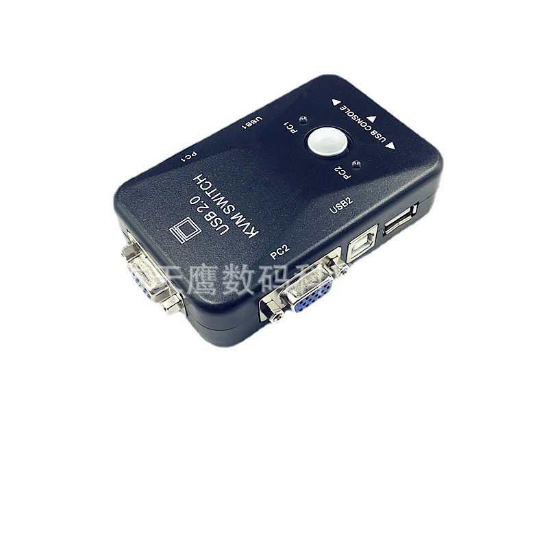VGA KVM-переключатель 2 порта USB VGA 2 входа 1 выход, переключение дисплея и совместное использование клавиатуры и мыши, два входа один выход