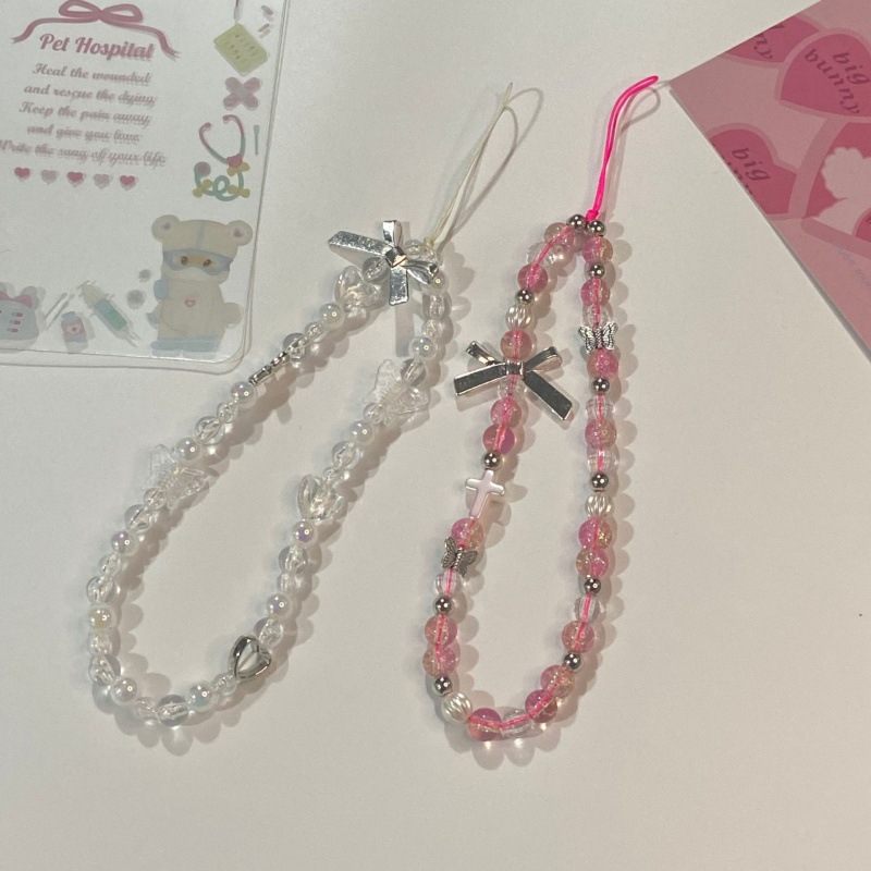 y2k辣妹甜酷风金属diy串珠手机链手机壳装饰挂绳手机挂件
