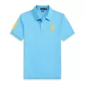 Lake blue yellow label