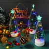 Amazon Christmas Party Christmas home decoration atmosphere Swing mini LED glowing Christmas tree