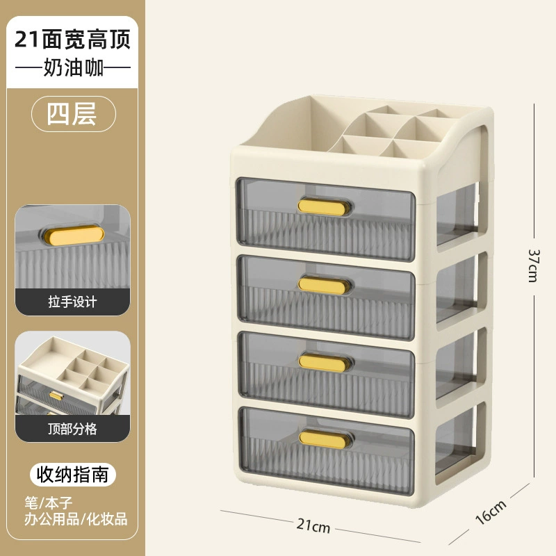 Cosmetic table storage box, lipstick, capacious transparent plastic face mask
