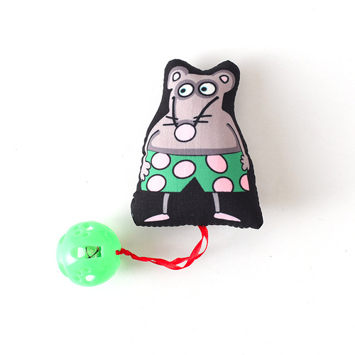 PSM Pet Supplies Mouse Bell Cat Toy Funny Cat Training Cat Toy Factory Direct Sales Quick Release