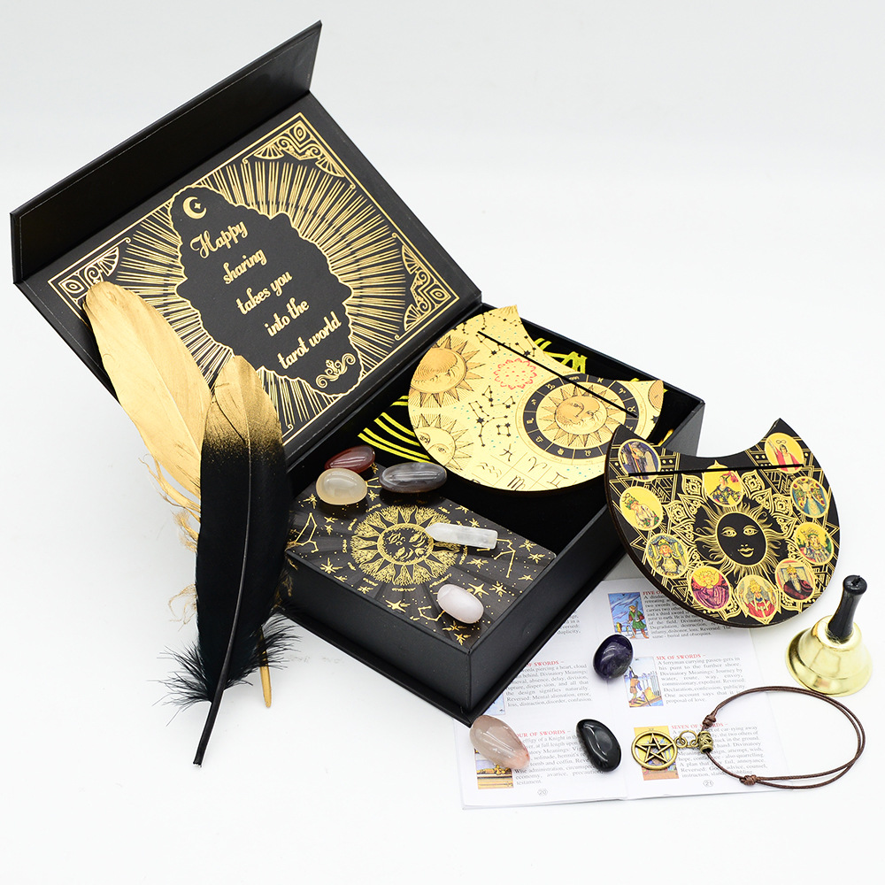 PeakGo New PVC Tarot Card Set Includes Tablecloth, Mat, Storage Bag, Instructions, Cards, Tabletop Game, Wholesale Toys_voghion.com