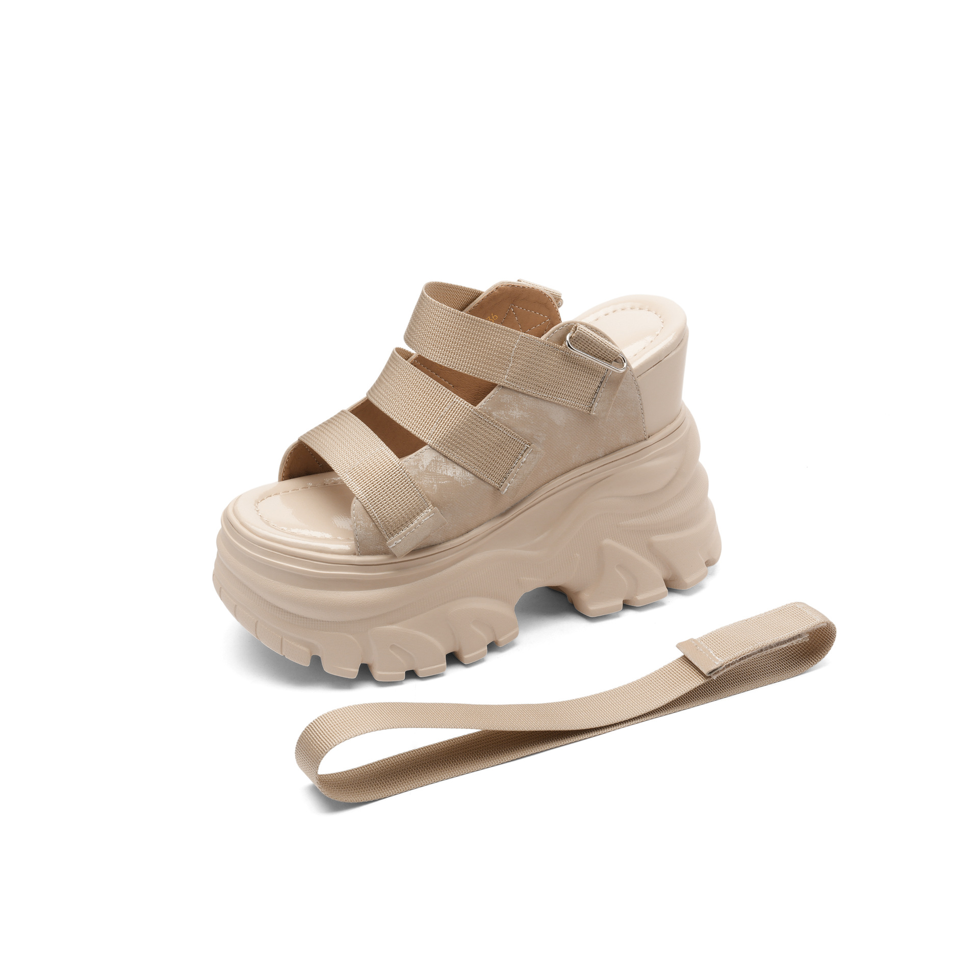 Giày cao gót nữ đế xuồng platform da thật, gót 14 cm, dáng nhỏ — Màu đen