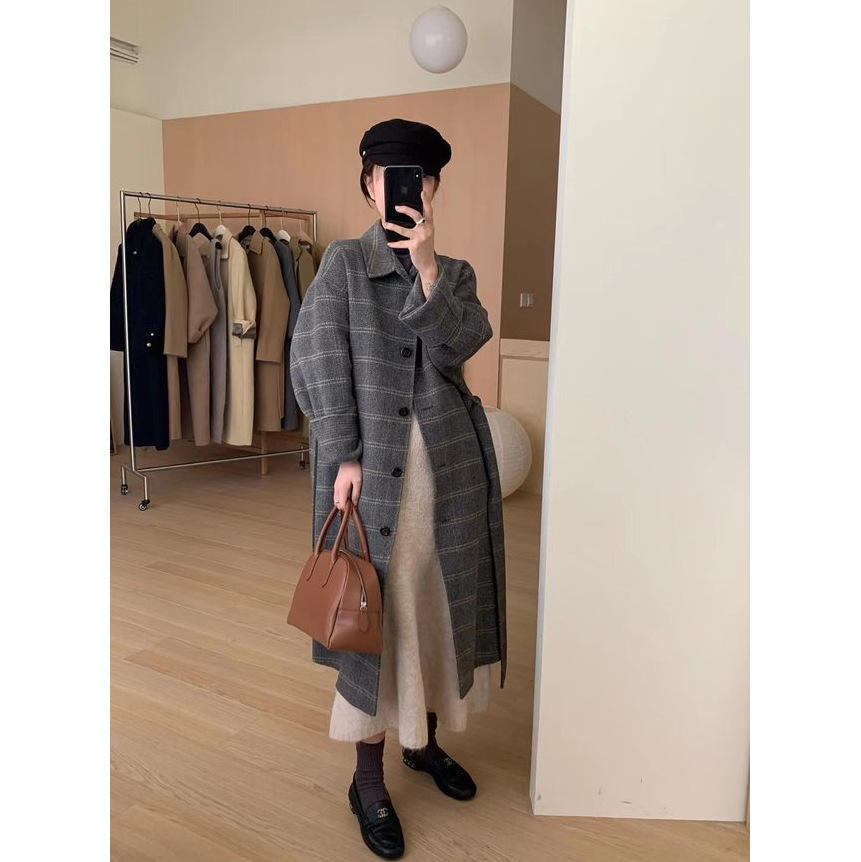 Temperament Goddess Fan Woolen Coat Image 6