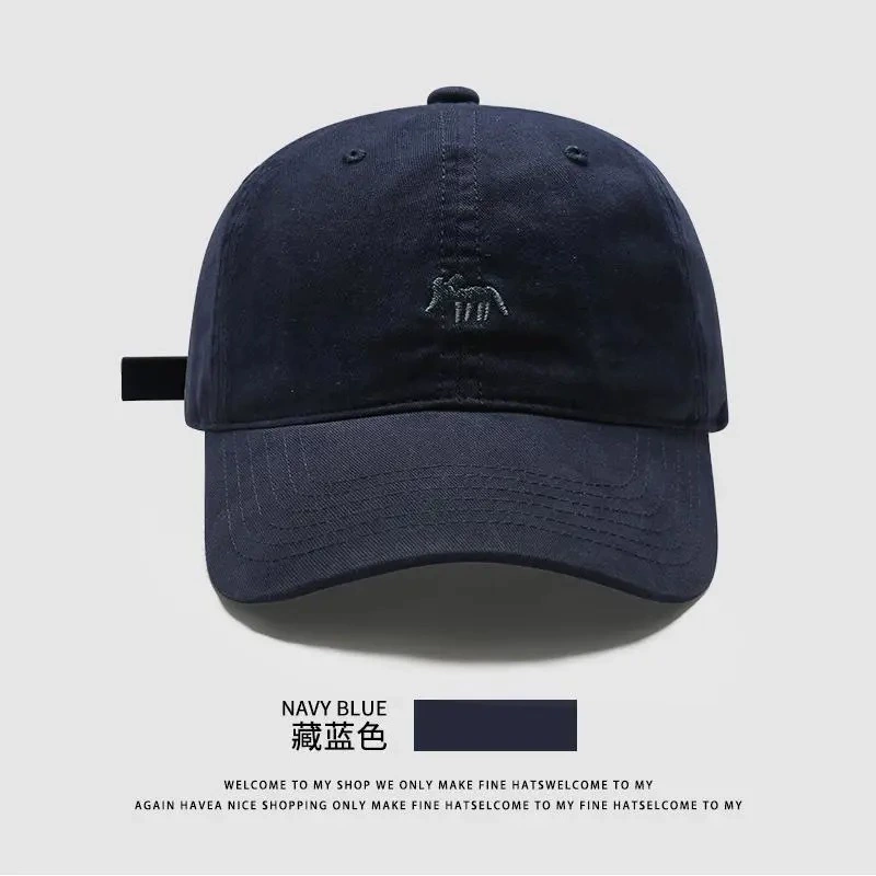 Baseball cap unisex, embroidered Korean-style sun hat, adjustable strap, multiple colors