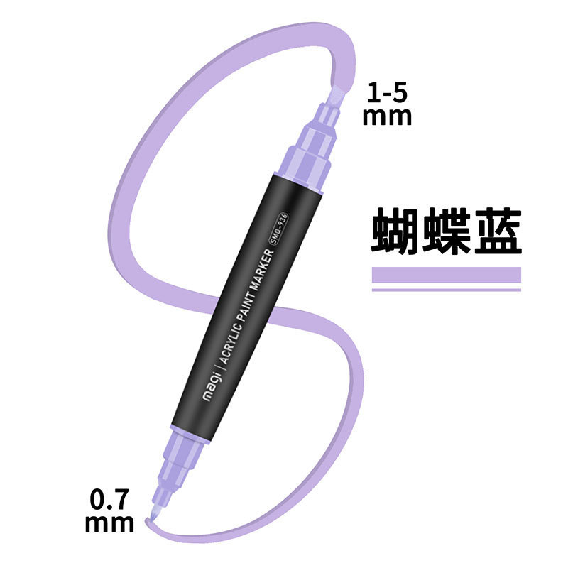 Set de marcadores acrílicos de doble punta personalizados Somic, impermeables, para manualidades DIY en cerámica