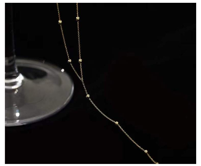 Necklace Classification 925 sterling silver Chain Material 925 Sterling Silver Cable Chain Plating Geometric Necklace