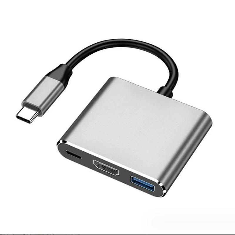 Преобразователь Type-C к HDMI+VGA+U3+PD USB3.1 на VGA Transit HDMI поддерживает 4K