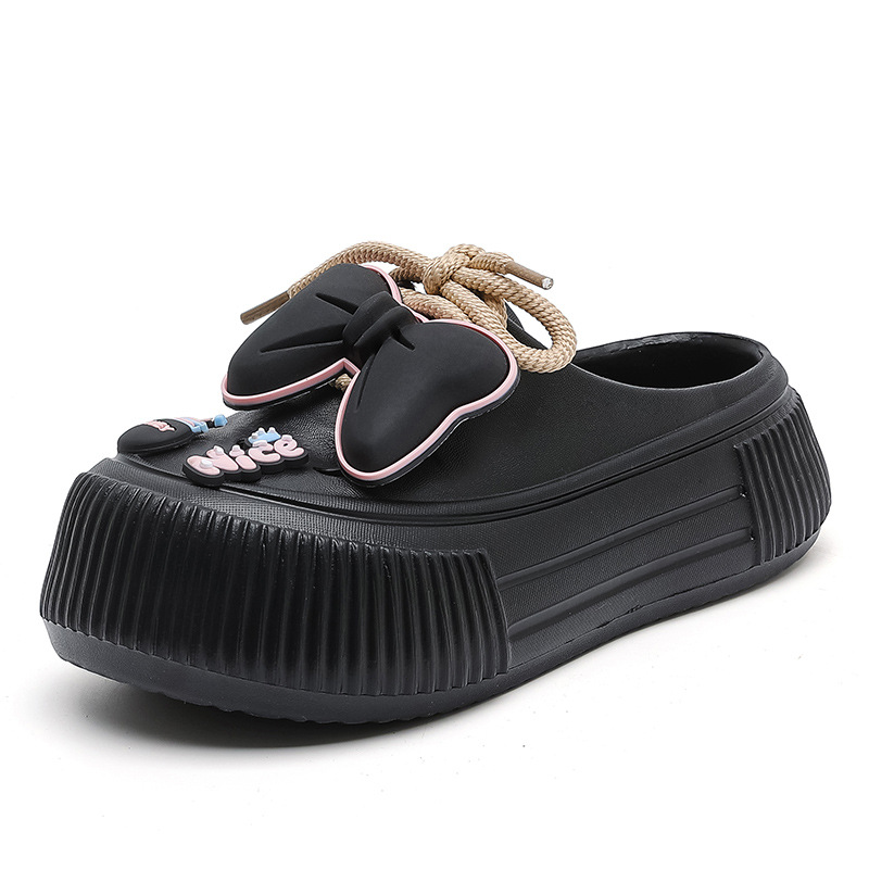 나비넥타이슬리퍼-블랙 [크로스보더백]