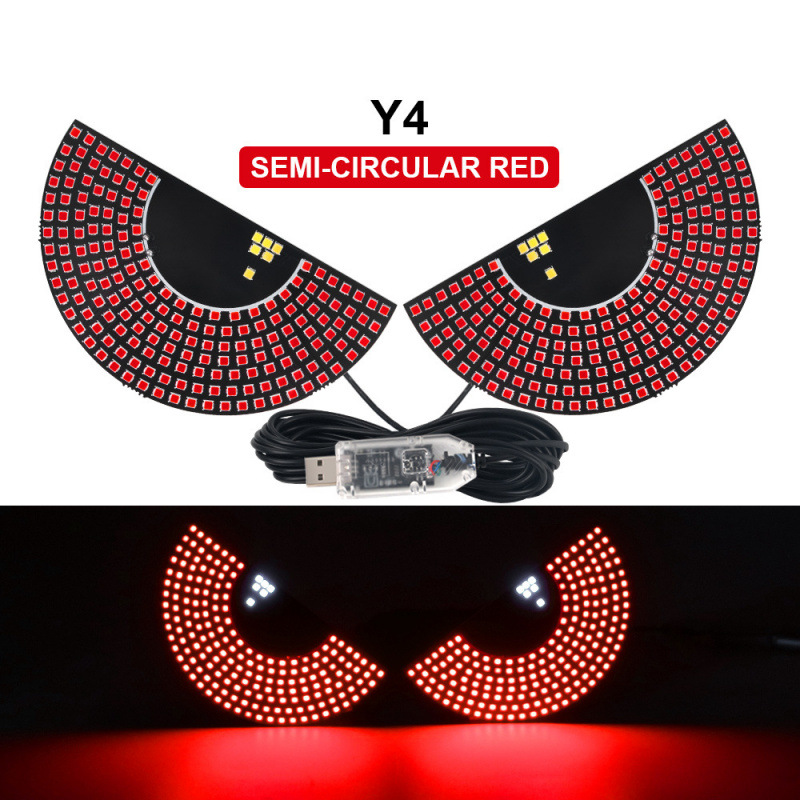 Lámpara de advertencia multifuncional para automóviles   Luz de choque trasera interactiva luz retrovisor ventana trasera atmósfera image 10