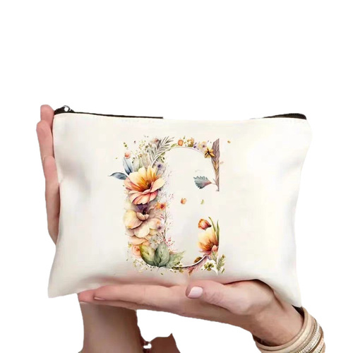 Cross-border exclusive Amazon wholesale women's cosmetic bag with letter creative pattern cosmetic bag storage bag zipper bag