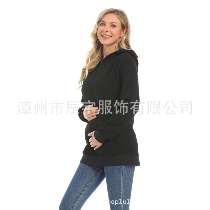妊婦の上着の冬のファッションは年齢を減らして厚いです。|undefined