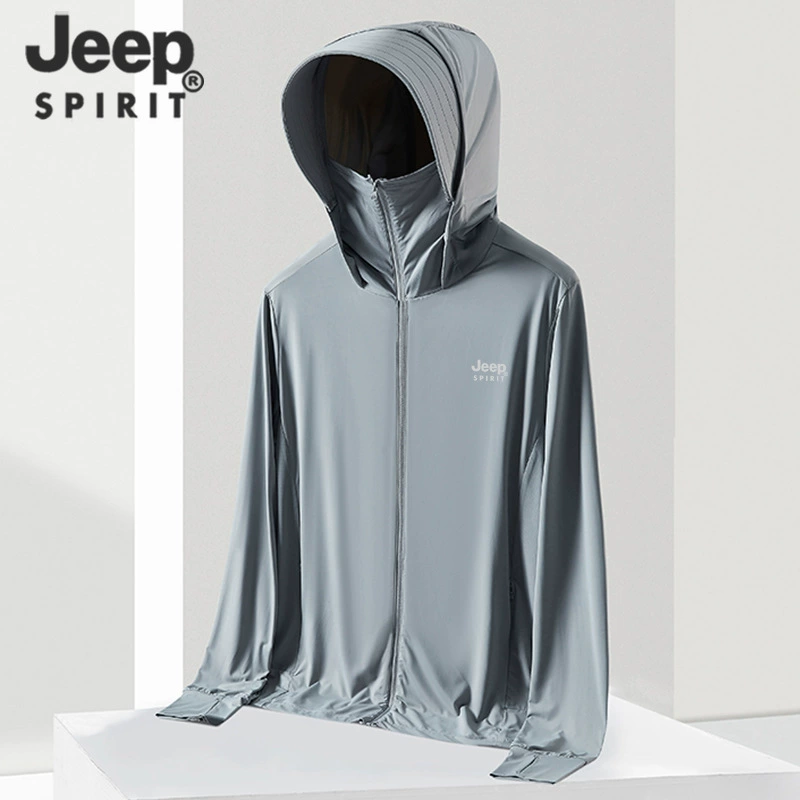 JEEP SPIRIT Летняя шелковая одежда защиты от солнца, тренч, куртка, для любимых