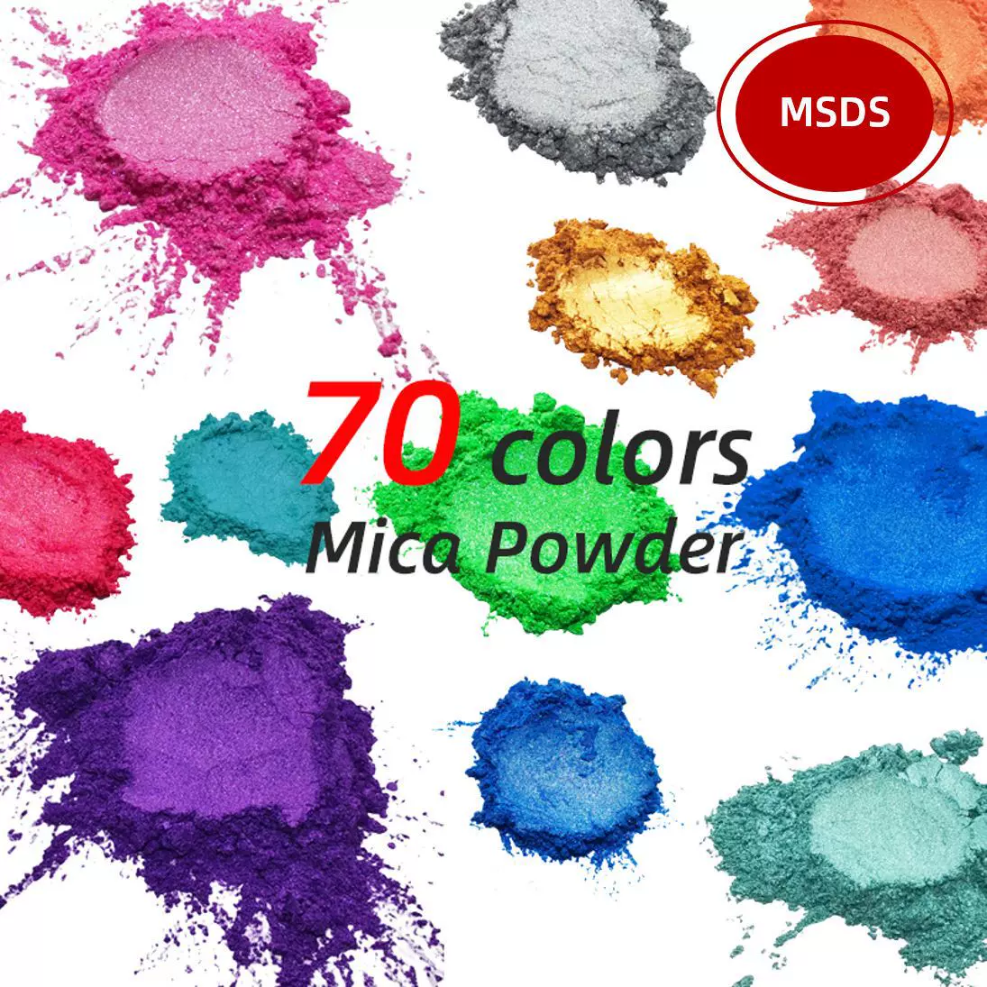 70色史莱姆手工皂蜡烛环氧树脂染色颜料 人鱼姬流麻珠光粉10g瓶装