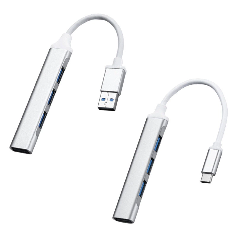 Многопортовый концентратор Greenlink USB 3.0 (один вход, четыре выхода) с интерфейсом Type-C OTG для мобильных телефонов и компьютеров