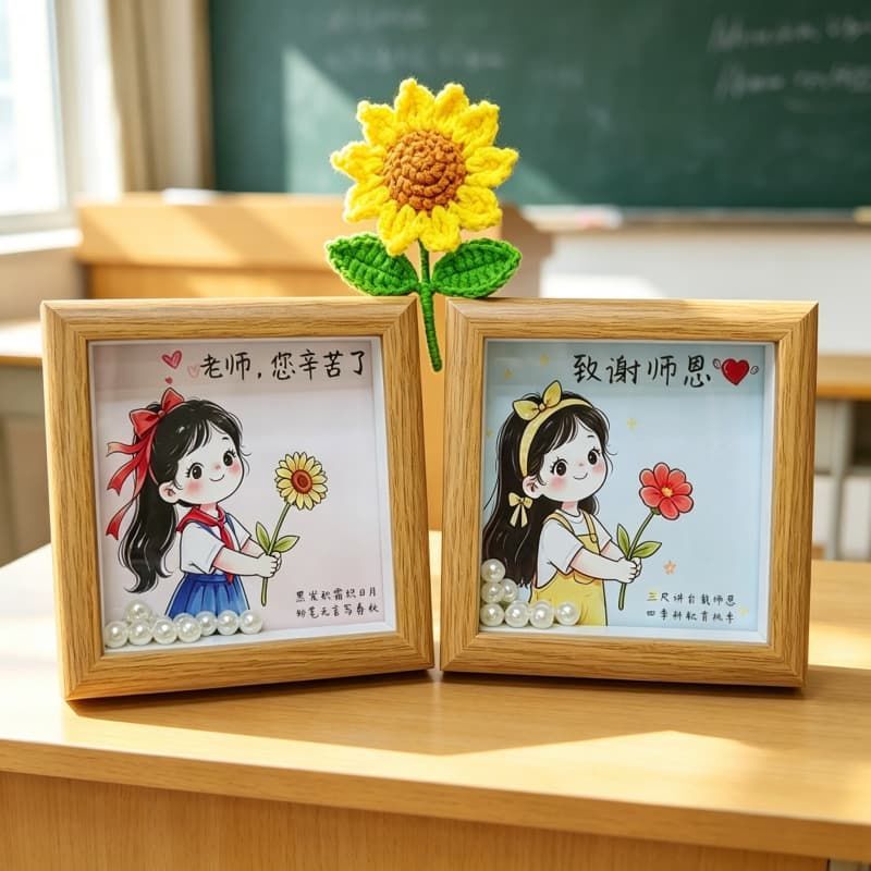 2026 New Teacher's Day Photo Frame, Thank-you Gift for Teachers, Graduation Season Commemorative Gift, Handmade DIY Photo Frame Ornament 2026 New Teacher's Day Photo Frame, Thank-you Gift for Teachers, Graduation Season Commemorative Gift, Handmade DIY Photo Frame Ornament