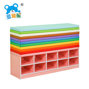 Kindergarten Soft Bag Multi-purpose Shoe Cabinet Early Education Center Shoe Changing Cabinet Toy Cabinet Children's Dance Room Storage Combination Cabinet