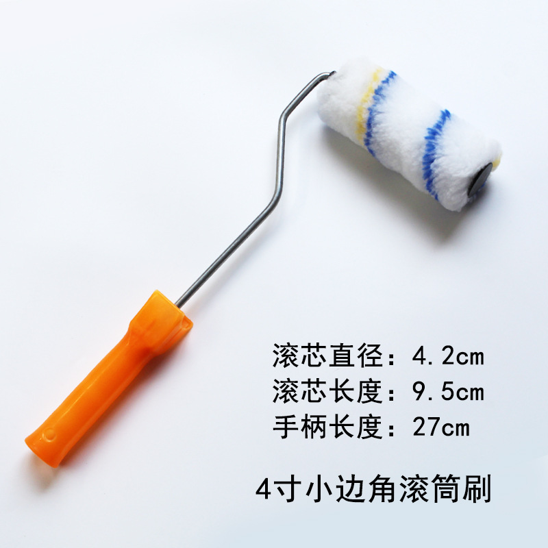Cepillo de rodillo de pintura directa de fábrica de 9 pulgadas sin ángulo muerto de 4 pulgadas mini cepillo de herramientas al por mayor para uso industrial de pintura de látex doméstica