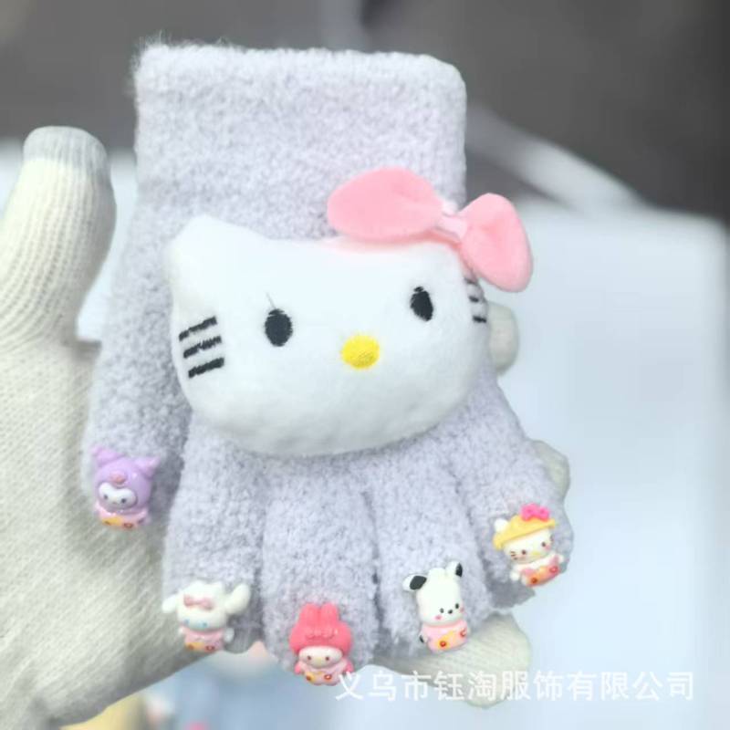 儿童可爱卡通手套冬季保暖防寒防冻男女童卡通宝宝加厚五指手套批|undefined
