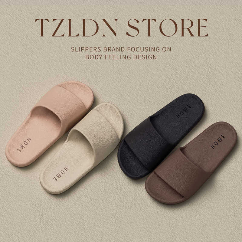 Lidani Simple Flip Flops for Women 2025 New Couple Indoor Home Non-Slip Bathroom Bathing Sandals for Men