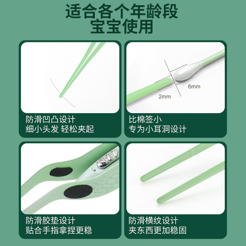 Luminous Ear Scoop Charging USB Ear Picks for Babies, Visual Ear Scoops, Earwax Tweezers Set, Ear Cleaning Tools with Light