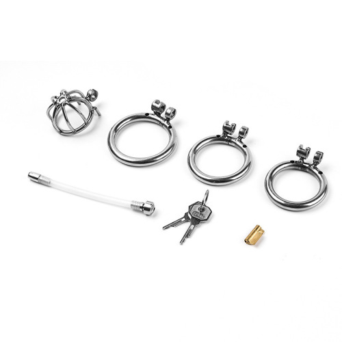 Adult fun stainless steel cb chastity lock male penis jj restraint lock sm alternative couple sex products wholesale