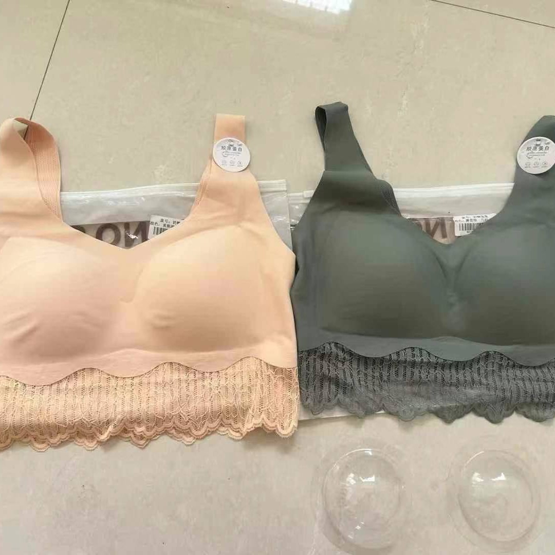 Sudeste asiático nuevo verano brillante sin marcas cómodas ropa interior brillante sexy desnuda bra anti-caída bra al por mayor