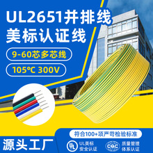 美标ul2651并排线多芯过粉电缆线28awg控制信号线智能电器控制线