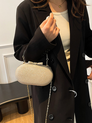Cross-border high-end women's foreign trade single-shoulder hand-held cross-body evening bag small square box bag banquet handbag