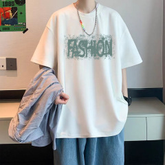 香港風半袖紳士服純綿底シャツtシャツ潮牌潮流2025新型ゆるい青少年半袖夏