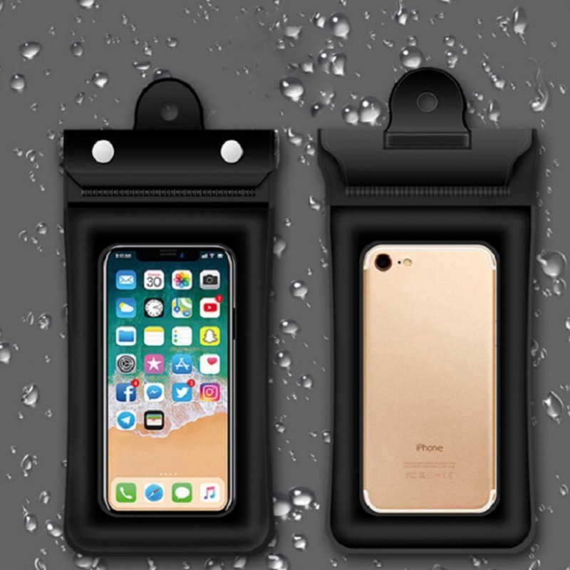 Bolsa de teléfono móvil pantalla táctil para llevar jinete bolsa de polvo caso de teléfono móvil inflable flotante cubierta de cadena de suministro comercio fábrica al por mayor