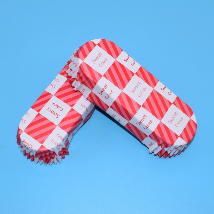 Factory Direct Hot Dog Rectangle Ship-Shaped Baking Cup Wholesale High-Temperature Resistant Bread Tray Windmill Coated Cup