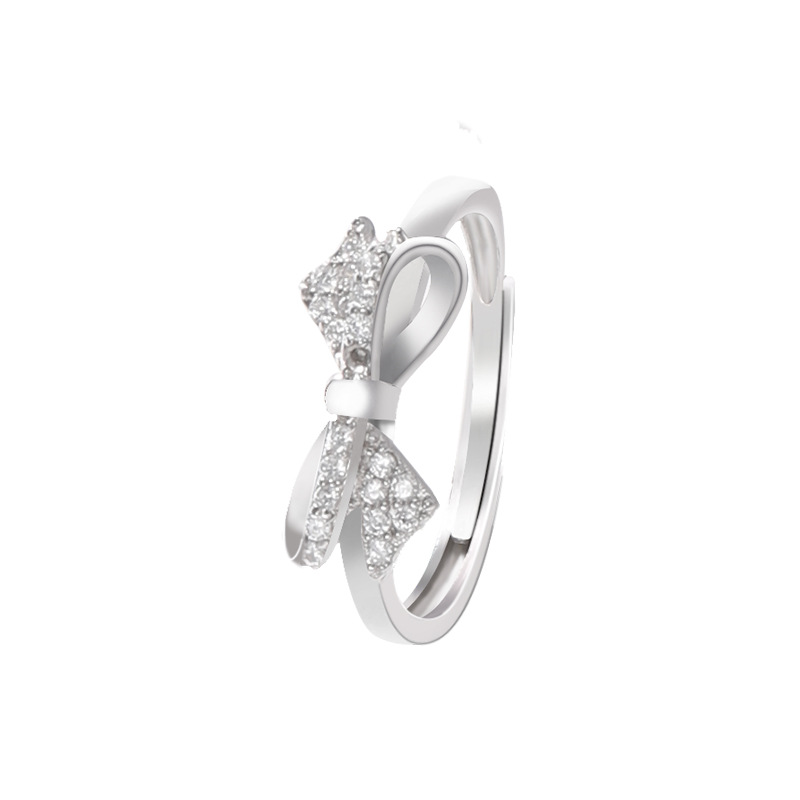 Arco anillo femenino 925 plata esterlina diseño de nicho 2023 nuevo simple abierto anillo de dedo índice luz lujo alto sentido