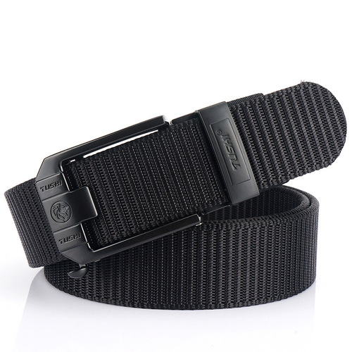  New Toothless Automatic Belt Strap Thick Nylon Canvas Belt, Versatile Casual Outdoor Belt Wholesale