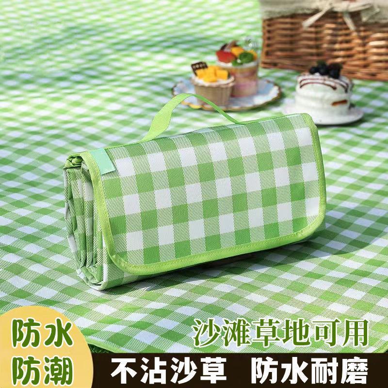 屋外ピクニックマット防水防湿厚手マットテントマットポータブル収納ピクニックキャンプ芝生マット|undefined