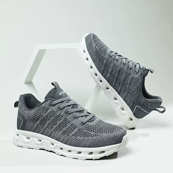 Lightweight plus size Casual Fashion Men's Shoes Cross Border 39-48 Fly Weaved Mesh sneaker Men's Outdoor Running Summer