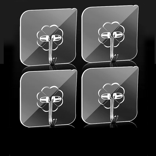 Non-piercing hook adhesive strong invisible wall sticker wall-mounted heavy-duty hanging hook self-adhesive super strong