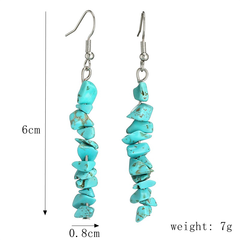 Fashion Irregular natural stone Womenu0027S Earrings Necklace