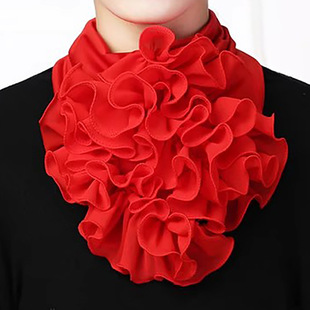 New European and American collar flowers versatile neck covers fashion Korean version of Internet celebrity neck cover fake collars versatile scarf collar women's suit