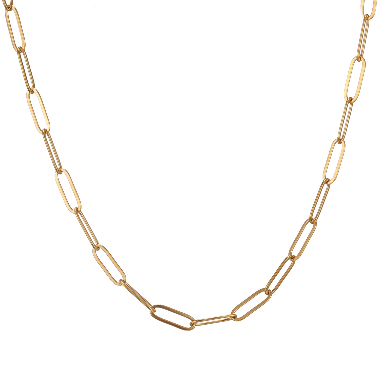 Simple Style Geometric Stainless Steel Plating Necklace 1 Piece