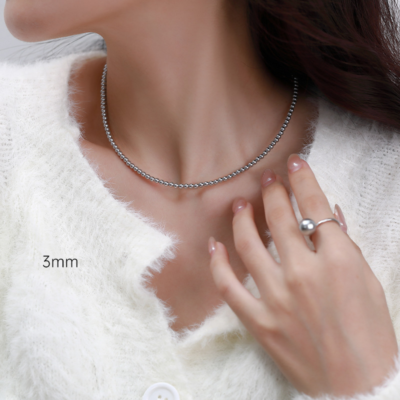 Light silver gray Shijia pearl 3mm [Stacking BI option]