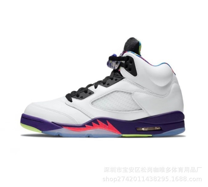 莆田靴 AJ5High バスケットボールシューズバックルシュラフ川メープルホワイトセメントアイスブルーエアクッション工場クロスボーダー男性と女性のスポーツ|undefined
