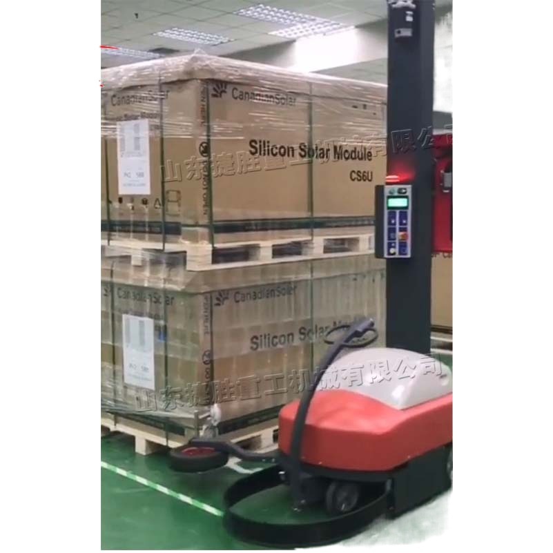 Máquina de embalaje de bobinado autopropulsada pequeña máquina de bobinado de carga con ruedas Equipo de embalaje de bobinado de cartón CNC